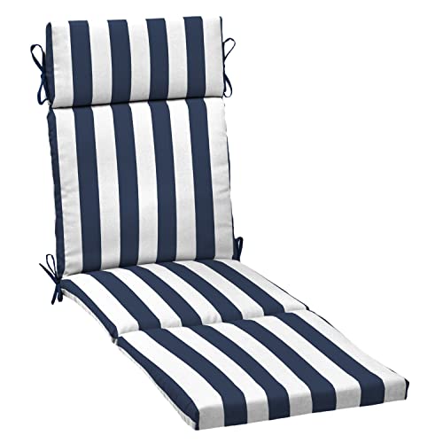 Arden Outdoor Chaise Cushion, 21 in x 72 in, Weather-Proof, Rain-Proof, Fade Resistant Patio Cushion...