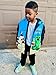 Minecraft Steve Creeper Big Boys Zip Up Winter Coat Puffer Jacket Blue 14-16
