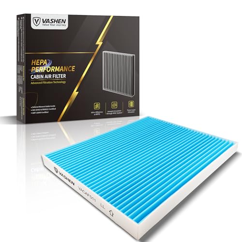VASHEN CF10728 Cabin Air Filter for 2007-2016 Hyundai Elantra 2008-2011 Accent Also Fits Select Elantra GT Coupe Kia Forte Forte Koup Rondo SkyBlue High-Efficiency Media