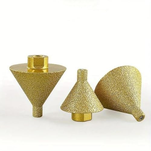 Broca de diamante para avellanado M14, para ensanchar agujeros y biselar, herramienta de rectificado de 50 mm para granito, mármol, baldosas y piedra (D38xM14) miniatura 7