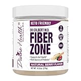 Divine Health Dr Colbert MD Fiber Zone Powder | Berry Flavor Prebiotics, Isoluble & Soluble Fiber | Psyllium Husk & Inulin | 6g Fiber | Recommended in Healthy Gut Zone Book | 9.52 oz