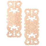 Resistenza alle intemperie: l'intaglio del legno fatto a mano garantisce che i lavori artigianali in legno e gli ornamenti intagliati in legno durino, rimanendo belli nonostante l'umidità o la manipolazione quotidiana nell'ambiente domestico, applique in legno goffrato, ornamenti intagliati in legno
