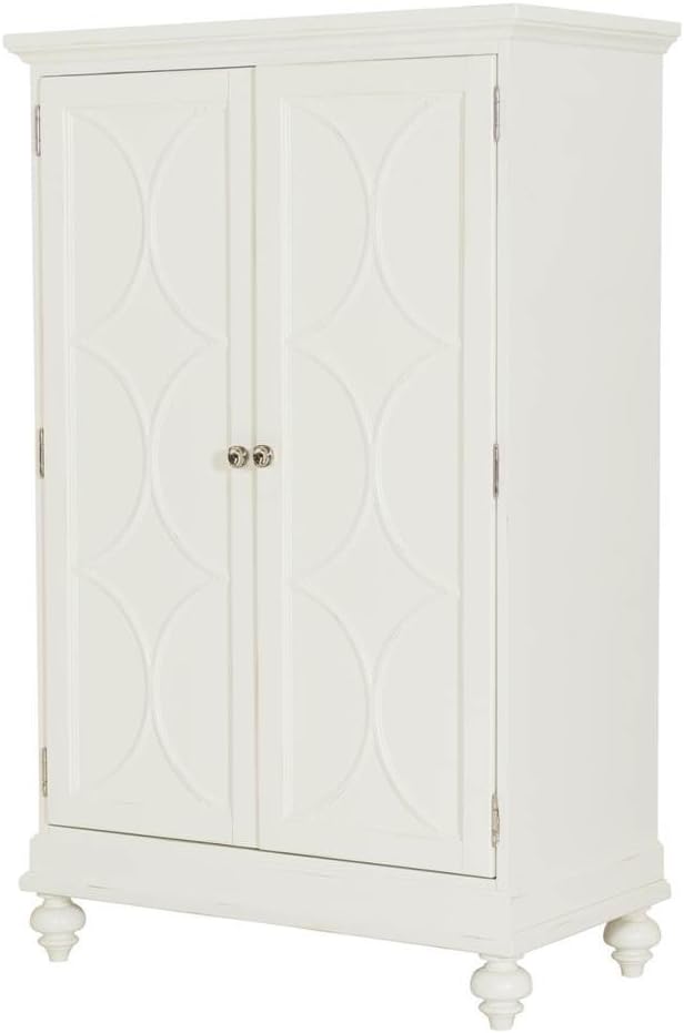 Lynn Haven 2 Door Wood Bar Cabinet in White