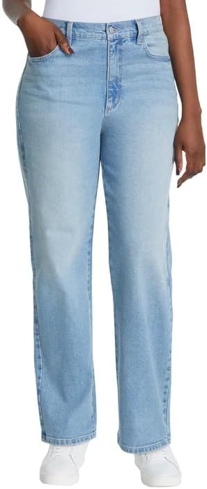Gloria Vanderbilt Women’s Straight Leg Relaxed Fit Cotton Stretch Jean - Image 4
