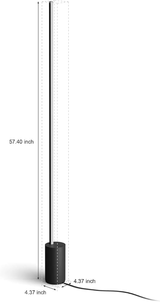 Philips Hueシグネグラデーションフロアライト ブラック Hue Signe Gradient Floor Lamp - Black | Philips Hue