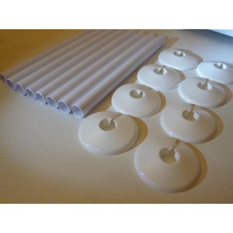 8 x 15mm Radsnaps and Collars WHITE -Free P & P Cover
