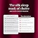 Drowsy Silk Sleep Mask - Gesichtsumarmender, gepolsterter Seidenkokon für die Tiefschlaftherapie in völliger Dunkelheit. (La Vie En Rouge)