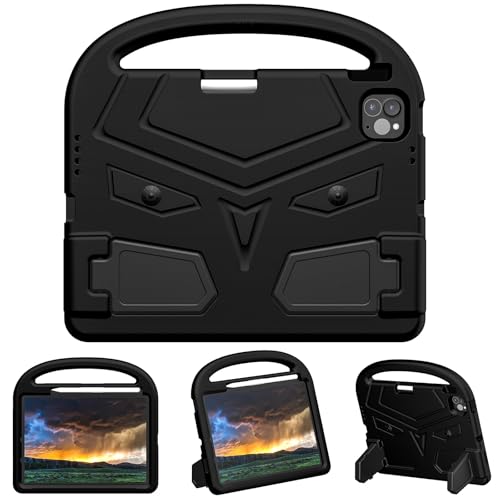 Coque iPad Pro 11 M4 en mousse EVA antichoc légère avec poignée noir
