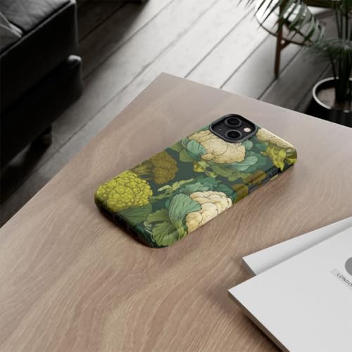 Coque iPhone 14 Plus brocoli chou-fleur rigide mate verte - 4