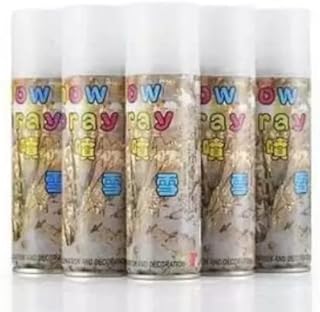 Selibration पार्टी और सेलिब्रेशन पार्टी के लिए स्नो स्प्रे (25% अतिरिक्त फोम) | बर्थडे सेलिब्रेशन | वेडिंग पार्टी सेलिब्रेशन | पार्टी और इवेंट सुपलीज़ (200 ml | 5 पीस का पैक) | सफ़ेद