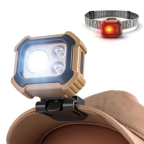 Lampe frontale LED 500 lm puissante pour le camping et la pêche