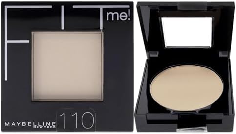 Maybelline New York Fit Me! Natural Powder For All Skin Types, 110 Porcelain, 51.62 Gram, Cream