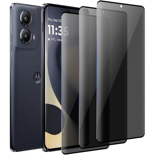 Protecteur d'écran de confidentialité Motorola Edge 2024 en verre trempé 9H anti-rayures (Lot de 3)