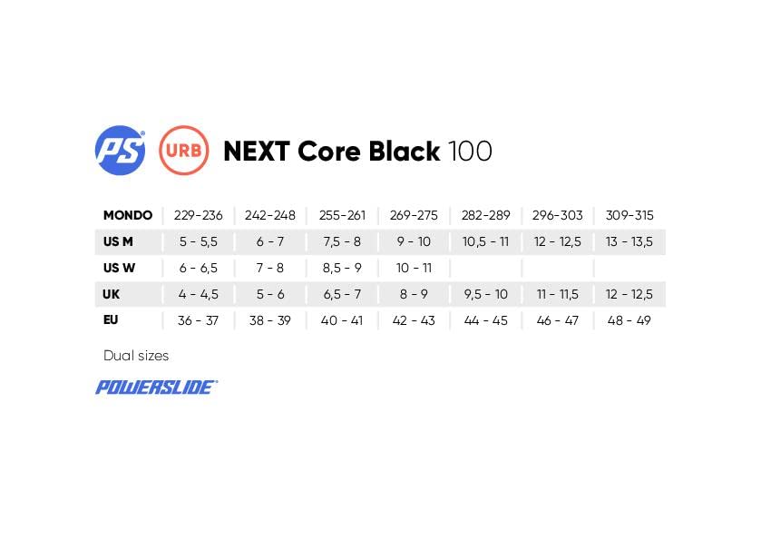 Amazon.co.jp: POWERSLIDE インラインスケート Next CORE Black 110 
