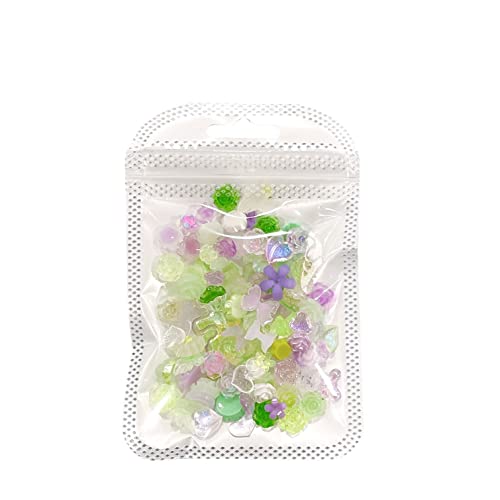 Acrylic Nail Art Charms 3D Colorful White Aurora Camellia Nail Art Jewelry Resin Flowers Design Purple Green Nail Art Accessories Purple Rhyme Green Love Camellia Cat Claw Diy Fairy Material #TOP7