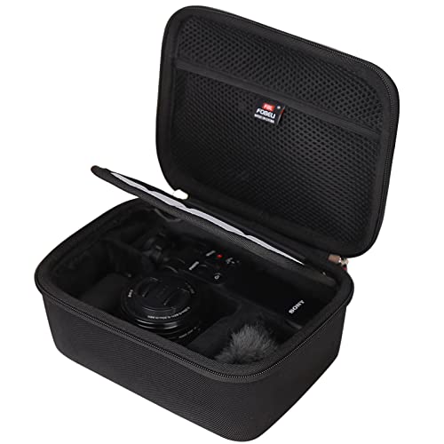 FBLFOBELI EVA Hard Storage Case for Sony ZV-E10/ZV-E1/ZV-E10 II Vlog Digital Camera, for Tripod(GP-VPT2BT), Microphone, Camera Len and Accrssory, Protective Case (Black) by FBLFOBELI - Image 2