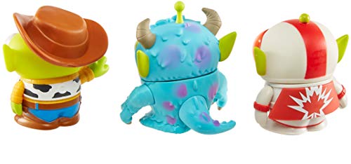 Toy Story 4 Alien Remix 3-Pack Duke Caboom, Sulley & Woody 3-In Mashup Character Figures In A Pizza Box Package, Toy Story 4 Movie Collector Toys, Gift Ages 6 Years & Up #TOP4