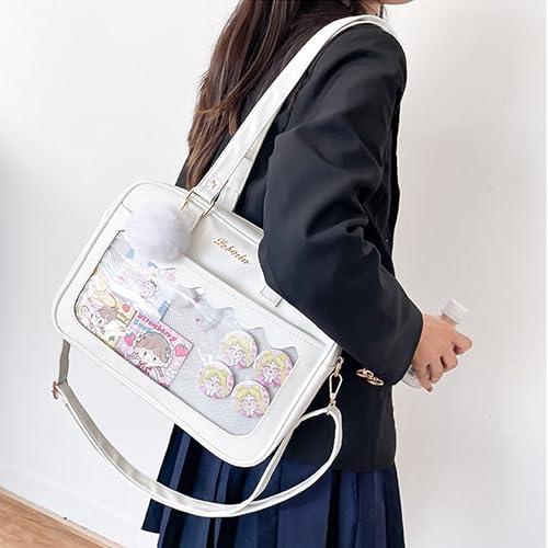Image of TTCAYU Ita Bag Crossbody kawaii Pin Display Bag with Insert Ita Messenger Bags Japanese Handbag Shoulder JK Purse for Girl