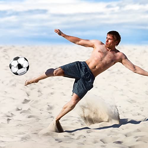Grevosea 3 Stück Aufblasbarer Ball, 25cm Aufblasbarer Fußball Klein Aufblasbarer Strandball für Kinder Pool Fußball Wasserball für Sommer Strand Schwimmen Pool Sport Spiel Party Supplies