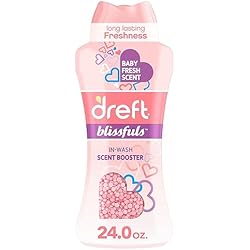 1 of Dreft Blissfuls In-Wash Laundry Scent Booster Beads, Baby Fresh Scent, 24 oz