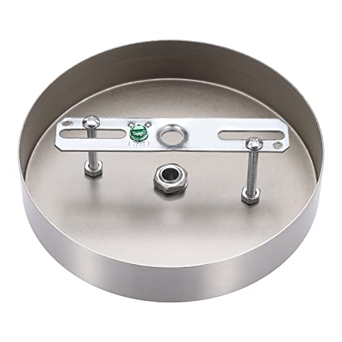 Canomo 5 1/8 Inches Ceiling Lighting Canopy Kit Pendant Light Plate Cover With All Mounting Hardware For Chandelier Or Pendant Light (Satin Nickel) #TOP4