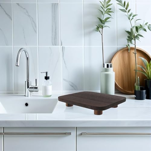 Socle en bois massif pour fleur et décoration de table rustique et artisanale