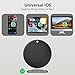 Air Tracker Tags 2 Packs, Black Wallet Tracker Works with Find My App Only Support iOS, Item Finders for Keys, Luggage, Suitcases, Replaceable Battery