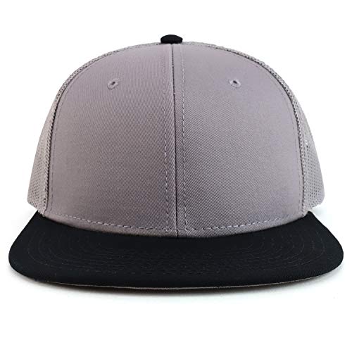 Image of Armycrew Oversize XXL Blank Flatbill Mesh Snapback Cap