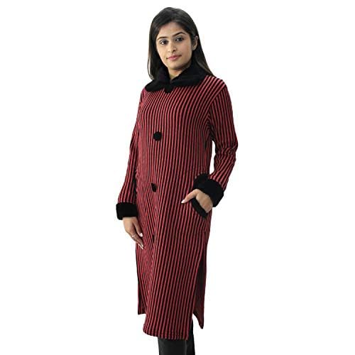 Image of Matelco Women's Wool Straight Kurti for Winters (Ad04Caz45 Black Parent).