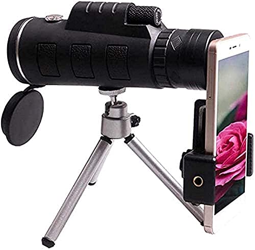 Telescopio Refractor Astronómico con Trípode Ajustable y Brújula miniatura 1