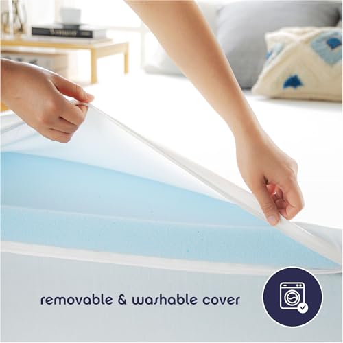 Best Price Mattress 3 Inch Gel Memory Foam Mattress Topper with Cover, CertiPUR-US Certified, Dorm Essentials, King by Best Price Mattress - Image 5