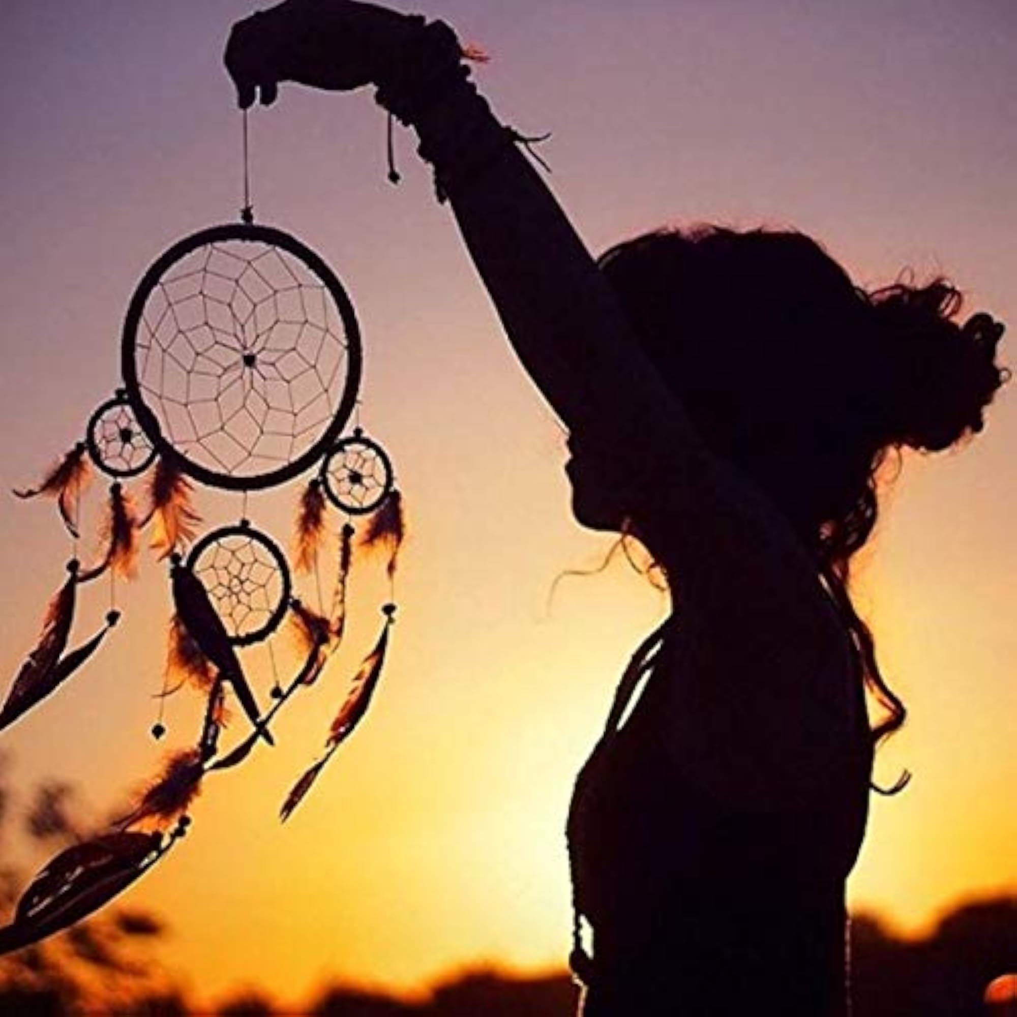 Wool & Wool Blend Dream Catcher, Multicolour