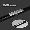 ROOMNEST Curtain Track for Ceiling or Wall, Heavy Duty Aluminum Alloy with Smooth Sliding, Easy to Install, Black, 3ft To 6ft #3