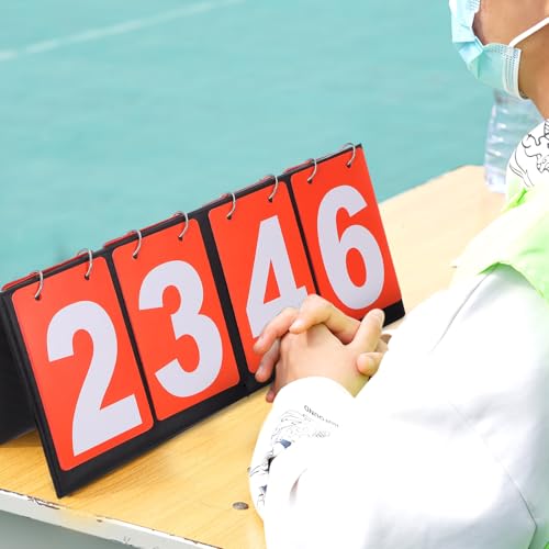 Marcador de mesa portátil rojo para deportes miniatura 5
