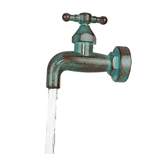 Huiop Outdoor Iron Fountain Flower Pot Fountain Water Pump Cascading Water Fountain Decorative Stopcock Garden Decoration(Us Plug) #TOP7