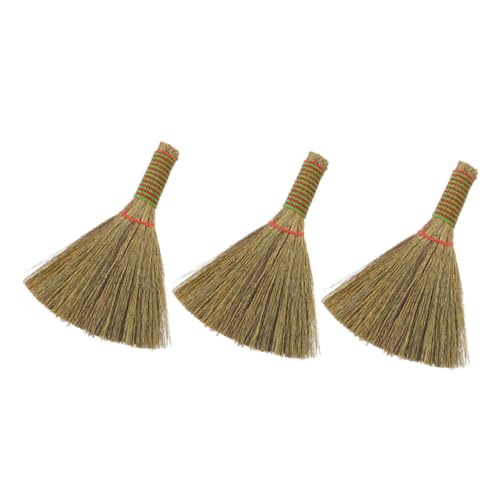 IWOWHERO 3Pcs Small Desktop Broom Portable Home Cleaning Tool for of Furniture Sofa and Kitchen Surfaces for Hard to Reach Areas and Daily Use