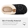 ULTRAIDEAS Men's Cozy Memory Foam Slippers with Fuzzy Plush Wool-Like Lining, Slip on Clog House Shoes with Indoor Outdoor Anti-Skid Rubber Sole(Dark Black, UK Size 6-7) #3