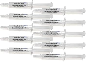 10 Seringas de 3ml de Gel Clareador Dental com 44% de Peróxido de Carbamida - Resultados Garantidos!