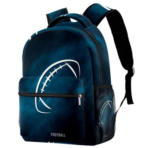 Sac à dos d'école ergonomique pour soulager le dos des ados avec motif football américain