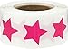 Rosas Metálicas Pegatinas de Estrellas, 19 mm 3/4 Pulgadas Etiquetas Brillantes 500 Paquete