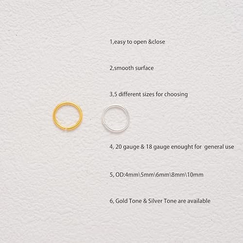 Kits de réparation de colliers à la maison avec anneaux ouverts