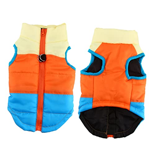 Toyvian ペット用品 大型犬用の犬用ハーネス 犬の鎖 フリースの上着 大型犬用ドッグコーン 犬の綿のベスト ペットの冬のコート ドッグジャケットコートセーター 暖かい犬服 暖かいペットコート