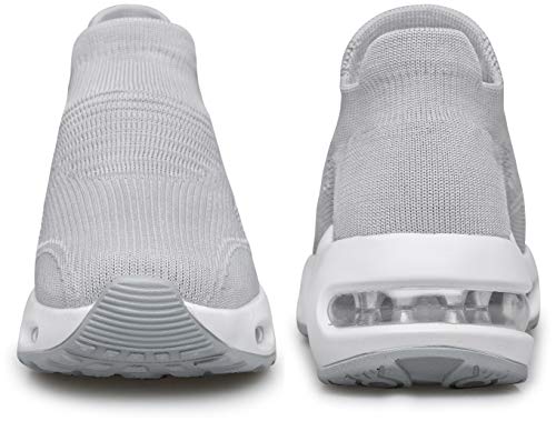 Image of DOUSSPRT Womens Walking Shoes Slip on Sock Sneakers Lady Girls Nurse Mesh Air Cushion Platform Loafers Fashion Casual