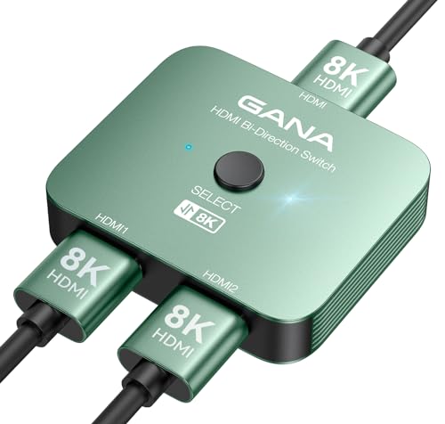 HDMIؑ֊ 8k@60hz/4k@120hz HDMIzAGANAo HDMIZN^[ 12o/21o 蓮 HDMI 2.1 ؑ֊ dt Xbox PS5/4/3 DVDv[[Fire StickKp