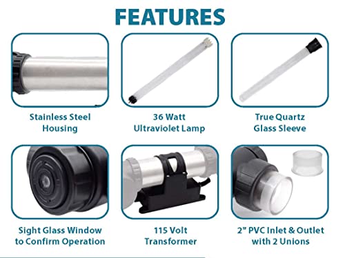Clarificador UV PRO-Clear EasyPro 75W acero inox miniatura 2