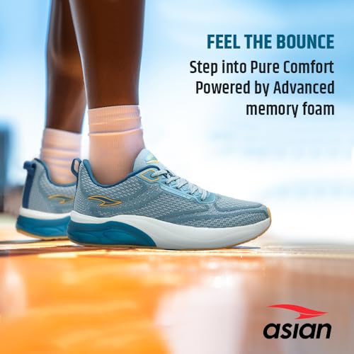 Image of ASIAN Powerplay-22 Sports Running Shoes for Men | Lightweight, Breathable Sneakers with Bounce Sole | Ideal for Gym, Walking, Jogging & Daily Use | Stylish Trainers