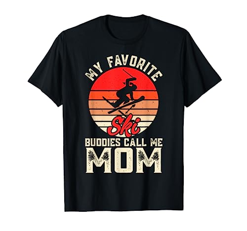 Funny skiing sport ski snow retro vintage gifts for skiing t-shirt, Preto