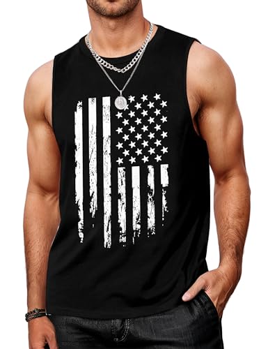 Mens Graphic Tank Tops Workout Sleeveless Shirts Hawaiian Palm Tree Vacation Tanks for Men Summer Beach T-Shirt