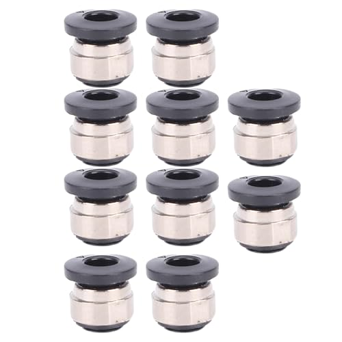 Srliya Conector de Conexión Neumática de Filamento de Impresora 3D de 10 Piezas, Entrada de Acero Inoxidable Estable con Reemplazos, Fácil de Instalar, Apto para Lab X1, X1E