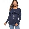 Mansy-Womens-Summer-Casual-Letter-Printed-Tshirts-Short-Sleeve-and-Long-Sleeve-Graphic-Tees-Tops-Sweatshirt-Pockets Mansy Women's Faith Sweatshirt Loose Fit Long Sleeve Crewneck Christian Letter Print Tunic Tops with Pocket